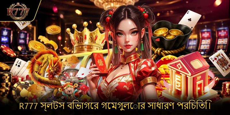 R777 স্লটস বিভাগের গেমগুলোর সাধারণ পরিচিতি।