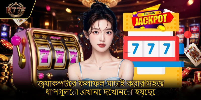 জ্যাকপটের ফলাফল যাচাই করার সহজ ধাপগুলো এখানে দেখানো হয়েছে