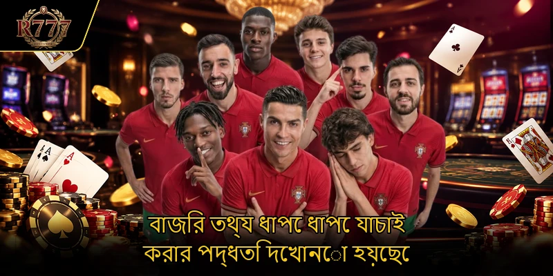 বাজির তথ্য ধাপে ধাপে যাচাই করার পদ্ধতি দেখানো হয়েছে